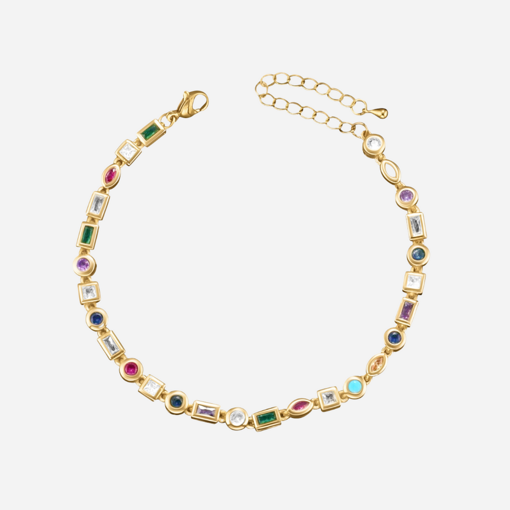 Nozomi – Buntes Armband aus Kristallen