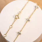 Zirkonia Blumenarmband - Einfaches Armband