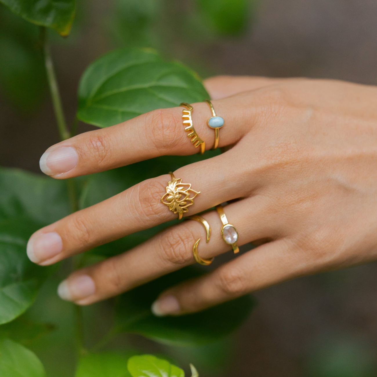 Lotusblume - Eleganter Ring