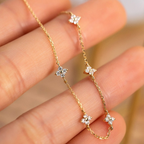 Zirkonia Blumenarmband - Einfaches Armband
