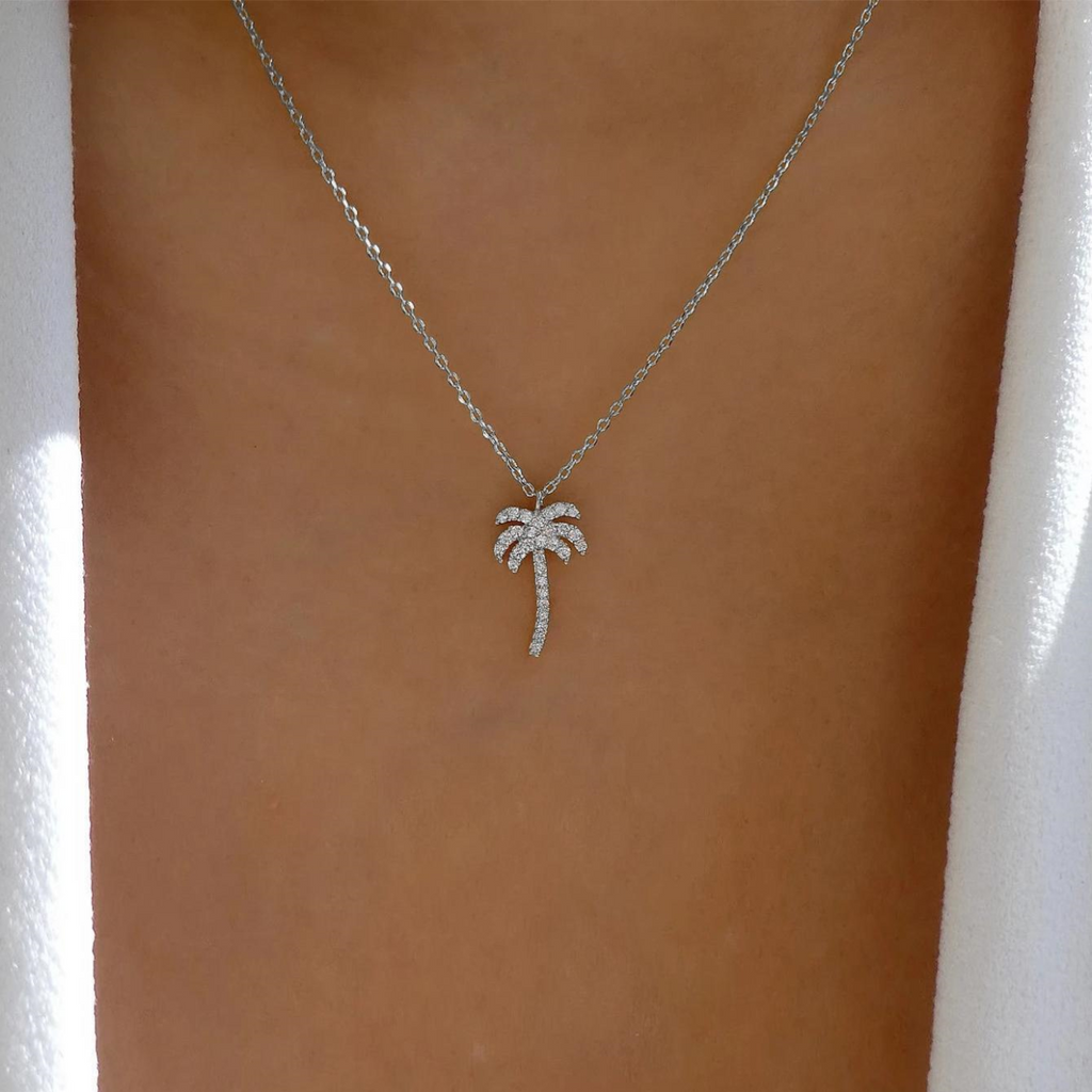 Palm Tree Halskette - Anhänger im Inselstil
