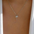 Palm Tree Halskette - Anhänger im Inselstil