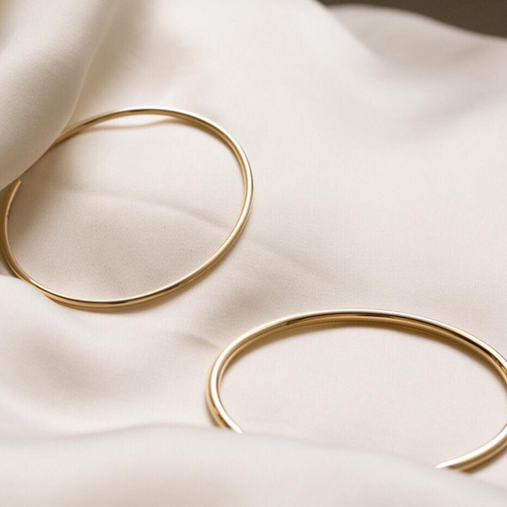 Klassisches Armreif - Gold-Armband zum Aufschieben
