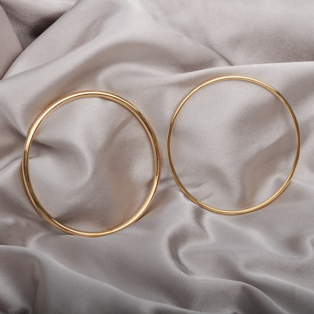 Klassisches Armreif - Gold-Armband zum Aufschieben