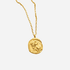 Zeki – Halskette Medaillon Zodiac Gold
