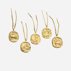 Zeki – Halskette Medaillon Zodiac Gold