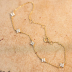 Zirkonia Blumenarmband - Einfaches Armband