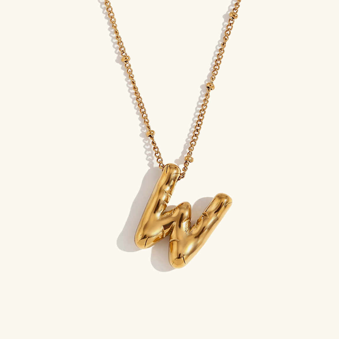 Ballon Gold Initialen Kette