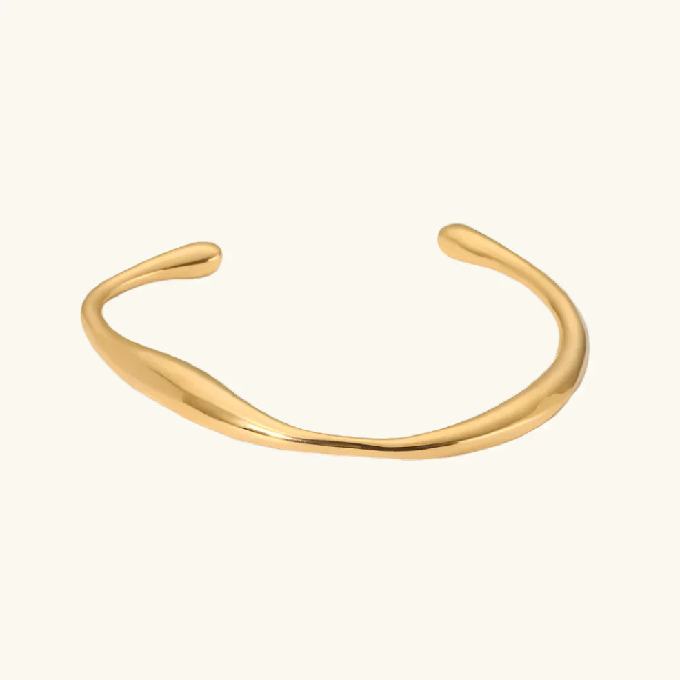 Dia – Skulpturales Armband aus Edelstahl