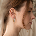 Eleganter Glanz - Vintage Gold und Diamant Ohrringe