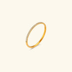 Zarra – Pavé-Ring aus leuchtendem Gold