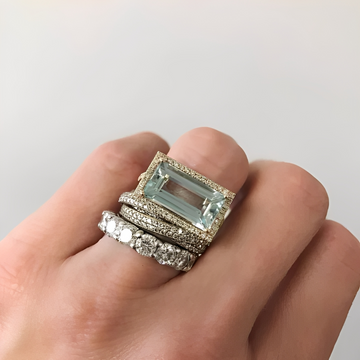 Ailyn – Ring-Set Silber im Vintage-Stil