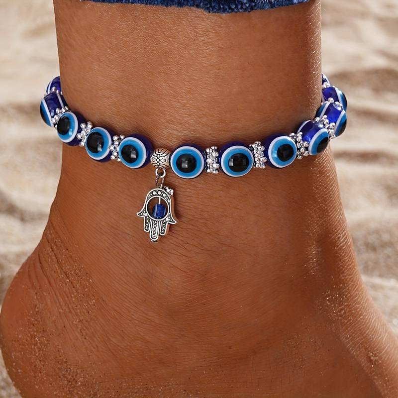 Evil Eye Ocean Style Fußkettchen - Karma und Glücksanklet