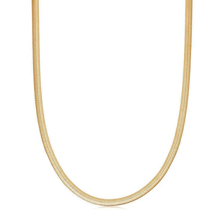 Schlangenkette - Fischgräten-Kollabon-Halskette