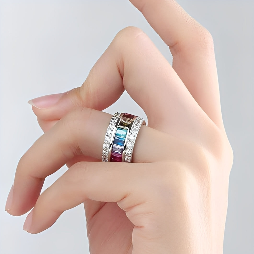 Sheena – Ring mit Farbigen Akzenten