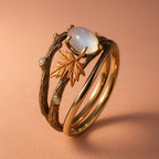 Celestia – Ring mit Mondstein und natürlichem Charme