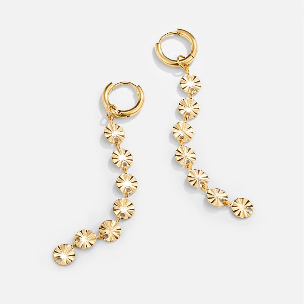 Zaya – Scheibenohrringe aus 18K Gold