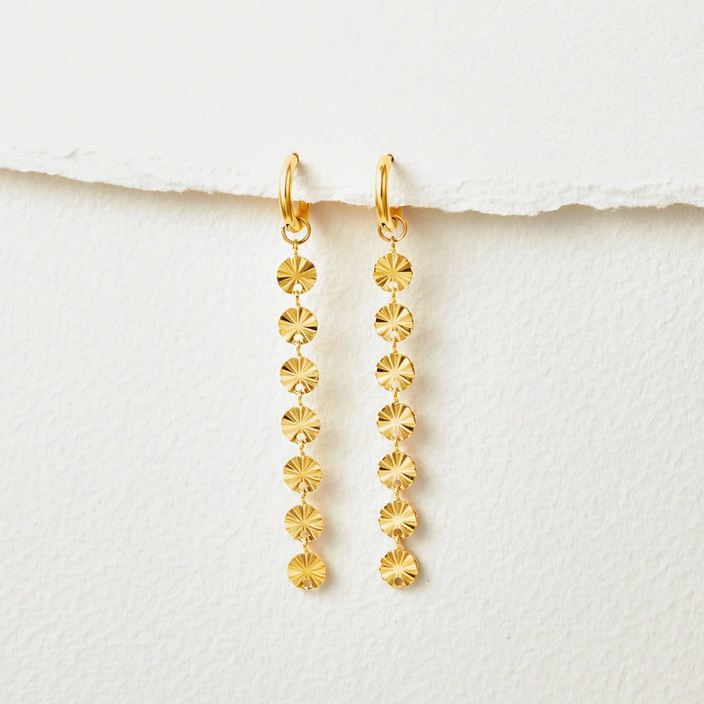 Zaya – Scheibenohrringe aus 18K Gold