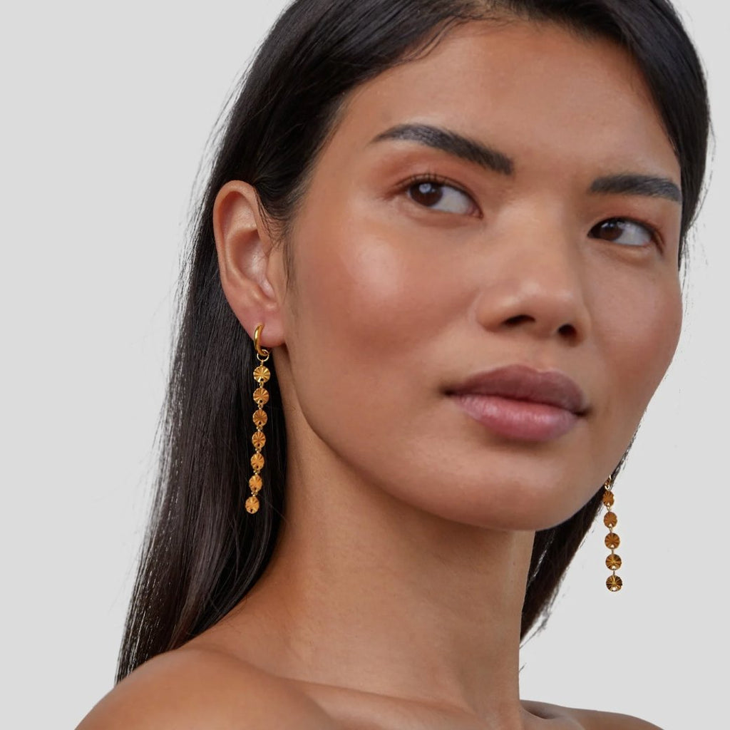 Zaya – Scheibenohrringe aus 18K Gold