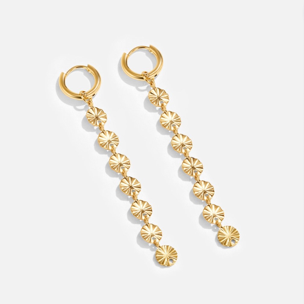 Zaya – Scheibenohrringe aus 18K Gold