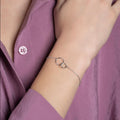 Verflochtene Ringe Armband - Überlappende Ringe