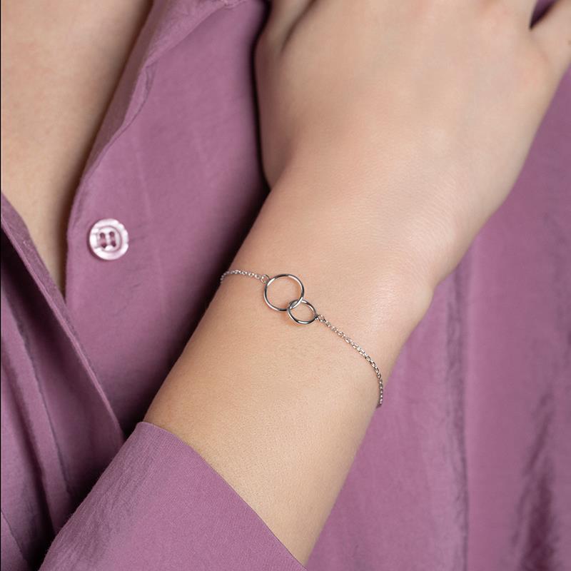 Verflochtene Ringe Armband - Überlappende Ringe