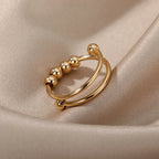 Maelis – Anti-Stress-Ring mit Drehenden Perlen
