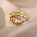 Maelis – Anti-Stress-Ring mit Drehenden Perlen