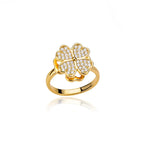 Dazel – Anti-Stress-Drehender Ring mit Vierblättrigem Kleeblatt