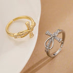 Eliane – Ring mit christlichem Kreuz aus Zirkon für Frauen