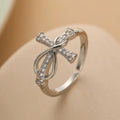 Eliane – Ring mit christlichem Kreuz aus Zirkon für Frauen