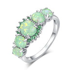 Toni – Ring Grüner Opal & Smaragd