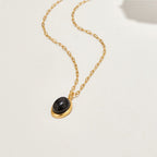 Euphrosyne - Halskette aus schwarzem Onyx