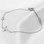 Althea – Armband mit Kreuz für Damen in Gold & Silber