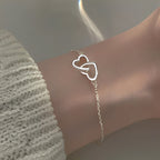 Amara – Glücksbringer-Armband mit Doppelherz