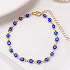 Zaya – Boho-Armband mit Blauem Schutzauge