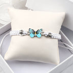Elvina – Blauer Schmetterlingsarmreif