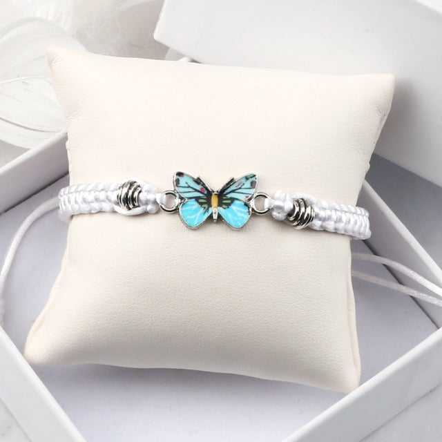 Elvina – Blauer Schmetterlingsarmreif