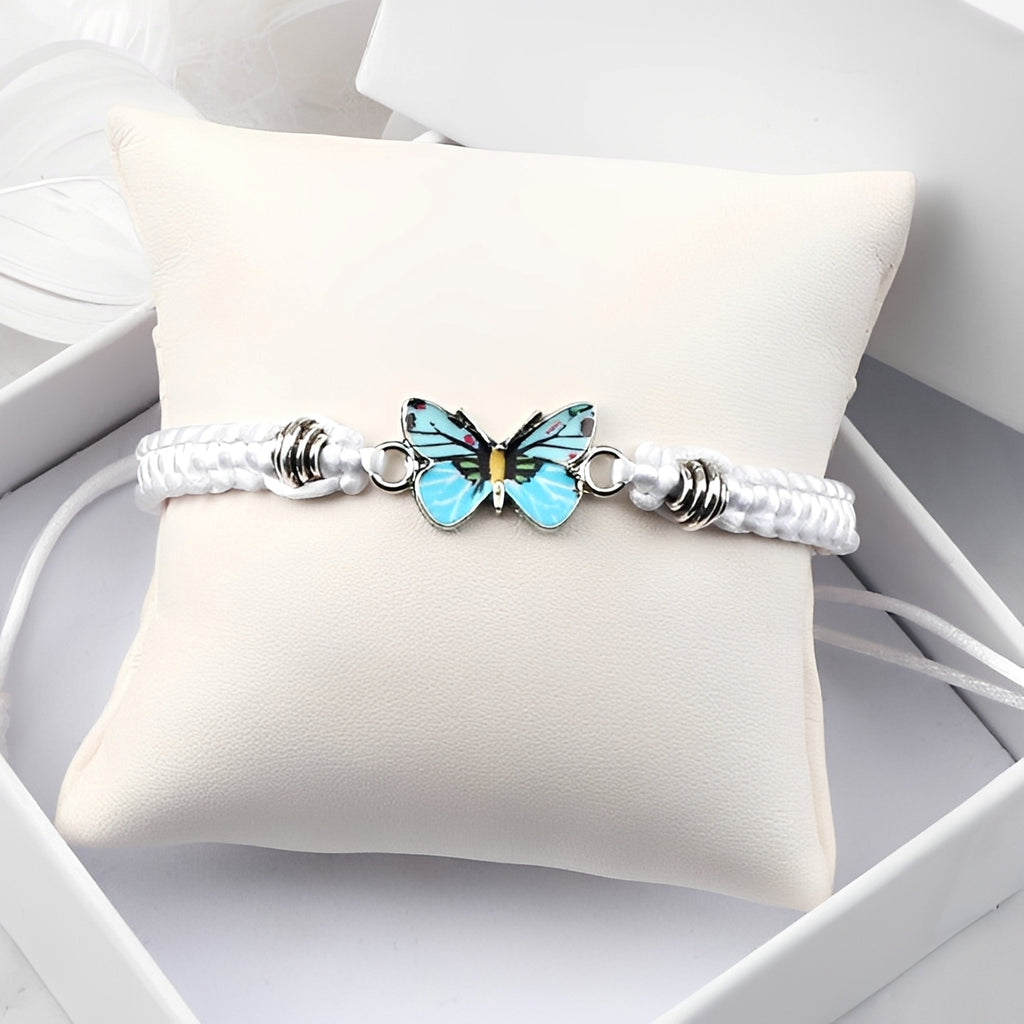 Elvina – Blauer Schmetterlingsarmreif