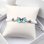 Elvina – Blauer Schmetterlingsarmreif