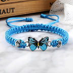 Elvina – Blauer Schmetterlingsarmreif