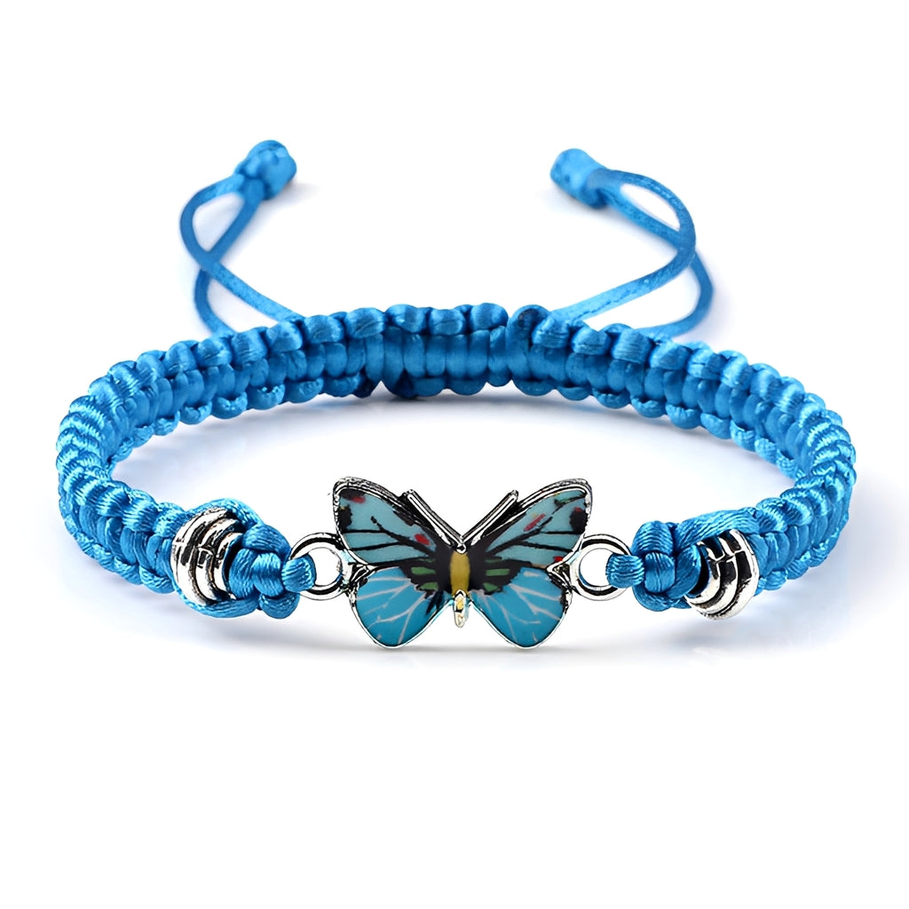 Elvina – Blauer Schmetterlingsarmreif