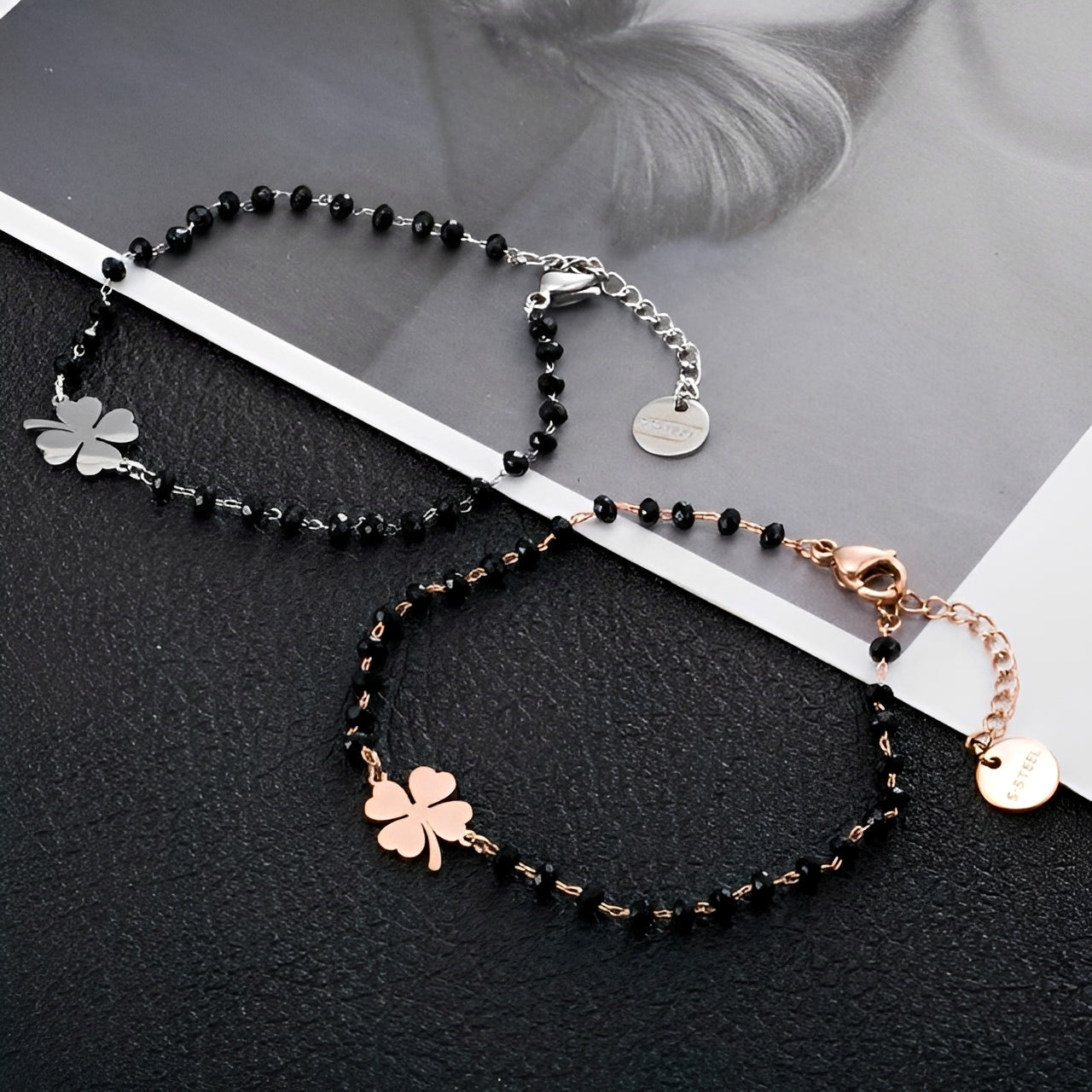 Faelya – Armband Glücksbringer Vierblättriges Kleeblatt