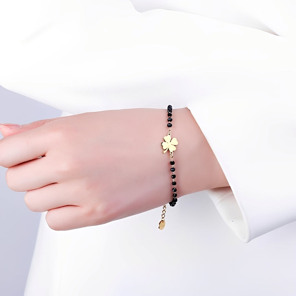 Faelya – Armband Glücksbringer Vierblättriges Kleeblatt