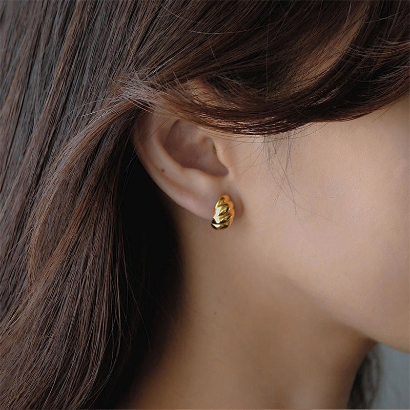 Ellie – Ohrringe Croissant Gold