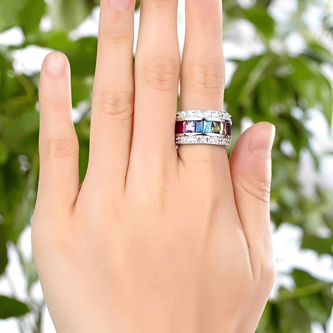 Sheena – Ring mit Farbigen Akzenten