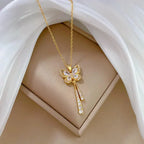 Avie – Strahlende Schmetterlingskette mit Diamanten