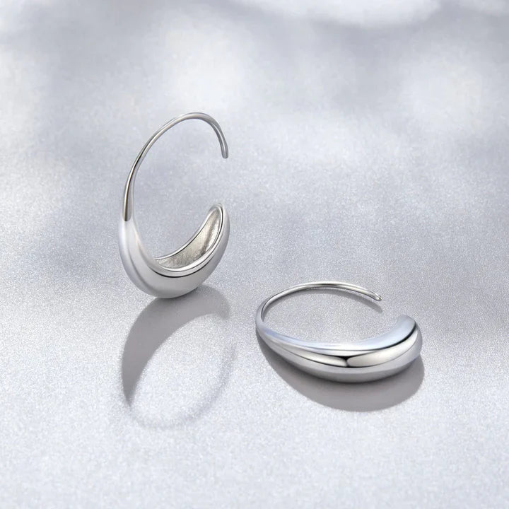 Klassische Tropfen-Ohrringe - Vintage Gold Hoop Ohrring