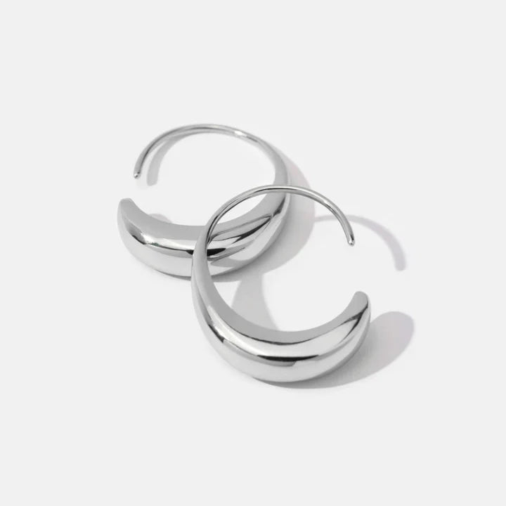 Klassische Tropfen-Ohrringe - Vintage Gold Hoop Ohrring