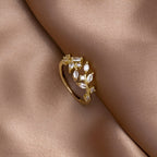 Aretha – Ring Liane Kristall in 18K Gold
